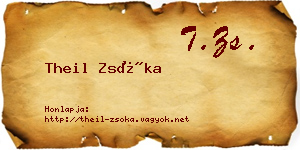 Theil Zsóka névjegykártya