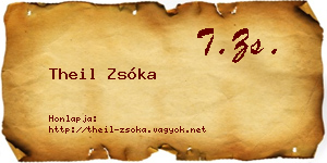 Theil Zsóka névjegykártya