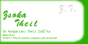 zsoka theil business card